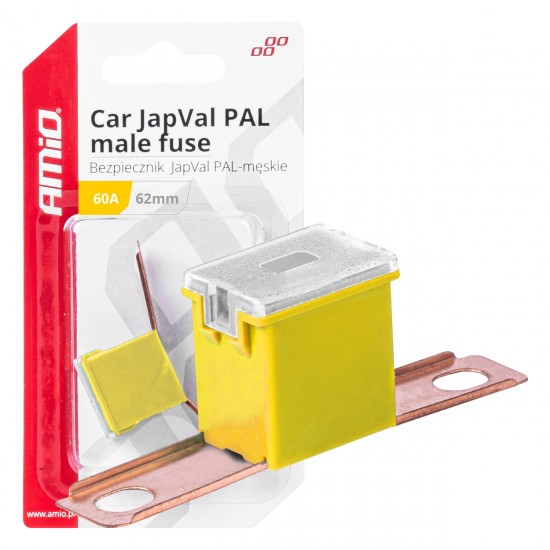 AMC-03430/AM - ΑΣΦΑΛΕΙΑ JapVal PAL ΑΡΣΕΝΙΚΗ 62mm 60A ΣΕ ΚΙΤΡΙΝΟ ΧΡΩΜΑ AMIO - 1 Τεμ. ΑΣΦΑΛΕΙΑ JapVal PAL ΑΡΣΕΝΙΚΗ 62mm 60A ΣΕ ΚΙΤΡΙΝΟ ΧΡΩΜΑ AMIO - 1 Τεμ.