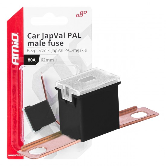 AMC-03432/AM - ΑΣΦΑΛΕΙΑ JapVal PAL ΑΡΣΕΝΙΚΗ 62mm 80A ΣΕ ΜΑΥΡΟ ΧΡΩΜΑ AMIO - 1 Τεμ. ΑΣΦΑΛΕΙΑ JapVal PAL ΑΡΣΕΝΙΚΗ 62mm 80A ΣΕ ΜΑΥΡΟ ΧΡΩΜΑ AMIO - 1 Τεμ.