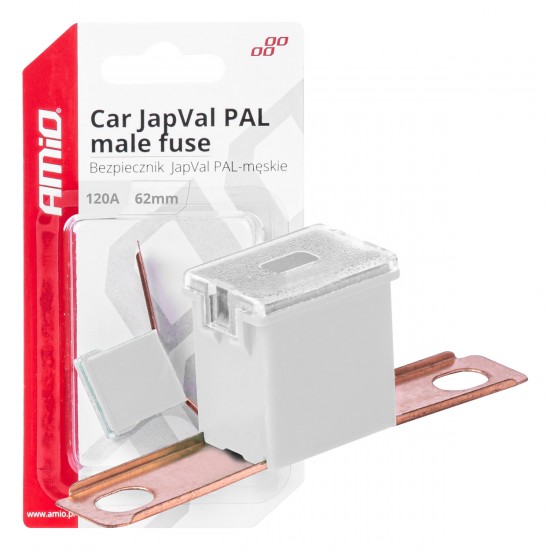 AMC-03434/AM - ΑΣΦΑΛΕΙΑ JapVal PAL ΑΡΣΕΝΙΚΗ 62mm 120A ΣΕ ΛΕΥΚΟ ΧΡΩΜΑ AMIO - 1 Τεμ. ΑΣΦΑΛΕΙΑ JapVal PAL ΑΡΣΕΝΙΚΗ 62mm 120A ΣΕ ΛΕΥΚΟ ΧΡΩΜΑ AMIO - 1 Τεμ.
