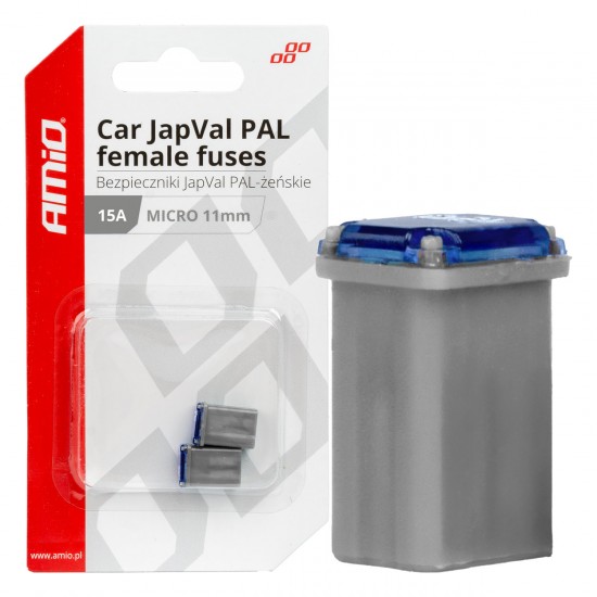 AMC-03457/AM - ΑΣΦΑΛΕΙΕΣ JapVal PAL ΜICRO 11mm ΘΗΛΥΚΕΣ 15A ΣΕ ΓΚΡΙ ΧΡΩΜΑ AMIO - 2 Τεμ. ΑΣΦΑΛΕΙΕΣ JapVal PAL ΜICRO 11mm ΘΗΛΥΚΕΣ 15A ΣΕ ΓΚΡΙ ΧΡΩΜΑ AMIO - 2 Τεμ.