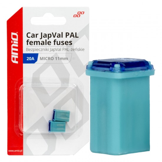 AMC-03458/AM - ΑΣΦΑΛΕΙΕΣ JapVal PAL ΜICRO 11mm ΘΗΛΥΚΕΣ 20A ΣΕ ΓΑΛΑΖΙΟ ΧΡΩΜΑ AMIO - 2 Τεμ. ΑΣΦΑΛΕΙΕΣ JapVal PAL ΜICRO 11mm ΘΗΛΥΚΕΣ 20A ΣΕ ΓΑΛΑΖΙΟ ΧΡΩΜΑ AMIO - 2 Τεμ.