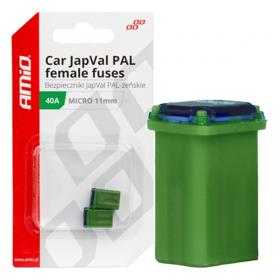 AMC-03461/AM - ΑΣΦΑΛΕΙΕΣ JapVal PAL ΜICRO 11mm ΘΗΛΥΚΕΣ 40A ΣΕ ΠΡΑΣΙΝΟ ΧΡΩΜΑ AMIO - 2 Τεμ. ΑΣΦΑΛΕΙΕΣ JapVal PAL ΜICRO 11mm ΘΗΛΥΚΕΣ 40A ΣΕ ΠΡΑΣΙΝΟ ΧΡΩΜΑ AMIO - 2 Τεμ.