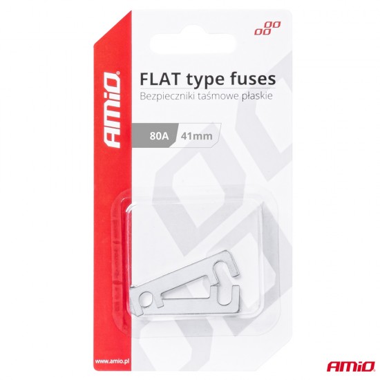 AMC-03493/AM - ΑΣΦΑΛΕΙΕΣ FLAT 41mm 80A AMIO - 2 Τεμ. ΑΣΦΑΛΕΙΕΣ FLAT 41mm 80A AMIO - 2 Τεμ.