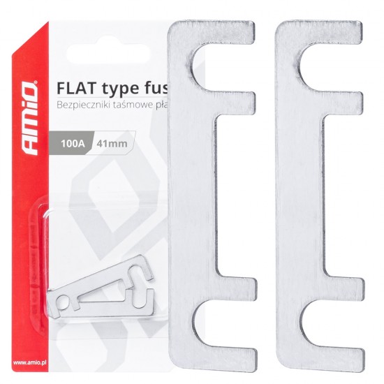 AMC-03494/AM - ΑΣΦΑΛΕΙΕΣ FLAT 41mm 100A AMIO - 2 Τεμ. ΑΣΦΑΛΕΙΕΣ FLAT 41mm 100A AMIO - 2 Τεμ.