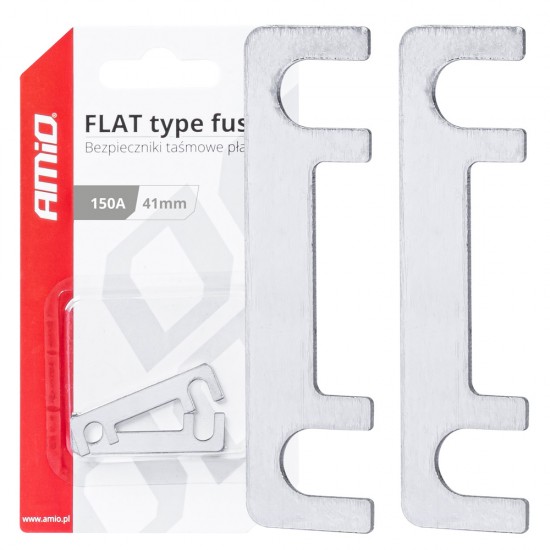 AMC-03495/AM - ΑΣΦΑΛΕΙΕΣ FLAT 41mm 150A AMIO - 2 Τεμ. ΑΣΦΑΛΕΙΕΣ FLAT 41mm 150A AMIO - 2 Τεμ.