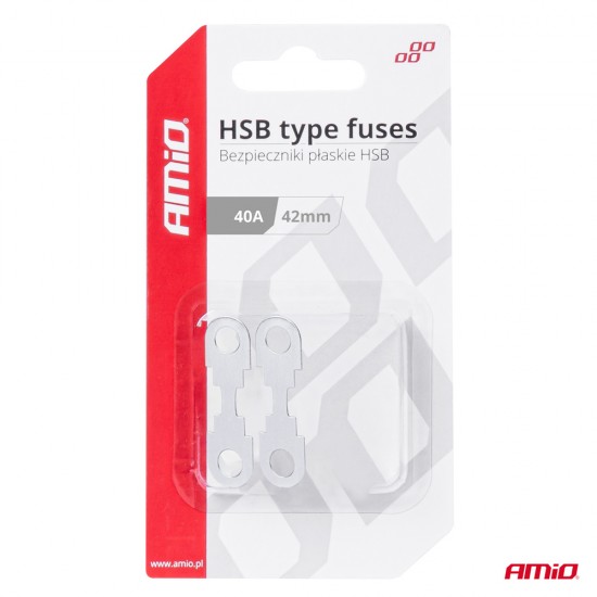 AMC-03498/AM - ΑΣΦΑΛΕΙΕΣ FLAT 42mm 40A AMIO - 2 Τεμ. ΑΣΦΑΛΕΙΕΣ FLAT 42mm 40A AMIO - 2 Τεμ.
