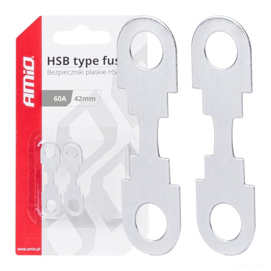 AMC-03500/AM - ΑΣΦΑΛΕΙΕΣ FLAT 42mm 60A AMIO - 2 Τεμ. ΑΣΦΑΛΕΙΕΣ FLAT 42mm 60A AMIO - 2 Τεμ.