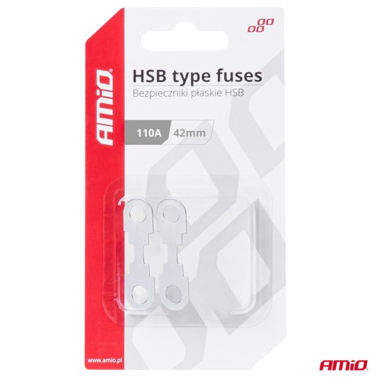 AMC-03503/AM - ΑΣΦΑΛΕΙΕΣ FLAT 42mm 110A AMIO - 2 Τεμ. ΑΣΦΑΛΕΙΕΣ FLAT 42mm 110A AMIO - 2 Τεμ.