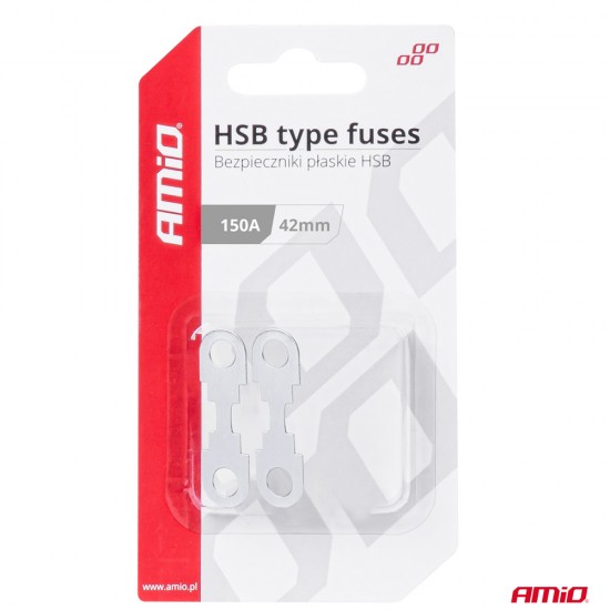 AMC-03504/AM - ΑΣΦΑΛΕΙΕΣ FLAT 42mm 150A AMIO - 2 Τεμ. ΑΣΦΑΛΕΙΕΣ FLAT 42mm 150A AMIO - 2 Τεμ.