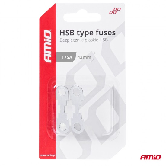 AMC-03505/AM - ΑΣΦΑΛΕΙΕΣ FLAT 42mm 175A AMIO - 2 Τεμ. ΑΣΦΑΛΕΙΕΣ FLAT 42mm 175A AMIO - 2 Τεμ.