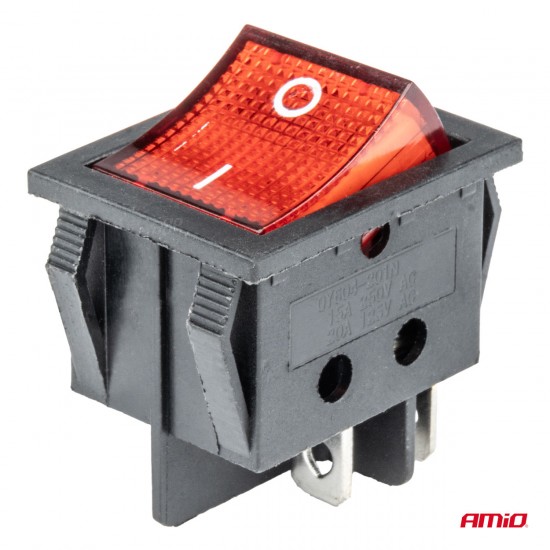 AMC-03613/AM - ΔΙΑΚΟΠΤΗΣ ON/OFF 12/24V 4 ΕΠΑΦΩΝ ΟΡΘΟΓΩΝΙΟΣ ΚΟΚΚΙΝΟΣ ΦΩΤΙΣΜΟΣ ΑΜΙΟ - 1 ΤΕΜ. ΔΙΑΚΟΠΤΗΣ ON/OFF 12/24V 4 ΕΠΑΦΩΝ ΟΡΘΟΓΩΝΙΟΣ ΚΟΚΚΙΝΟΣ ΦΩΤΙΣΜΟΣ ΑΜΙΟ - 1 ΤΕΜ.