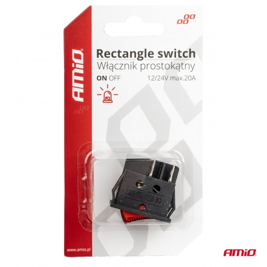 AMC-03613/AM - ΔΙΑΚΟΠΤΗΣ ON/OFF 12/24V 4 ΕΠΑΦΩΝ ΟΡΘΟΓΩΝΙΟΣ ΚΟΚΚΙΝΟΣ ΦΩΤΙΣΜΟΣ ΑΜΙΟ - 1 ΤΕΜ. ΔΙΑΚΟΠΤΗΣ ON/OFF 12/24V 4 ΕΠΑΦΩΝ ΟΡΘΟΓΩΝΙΟΣ ΚΟΚΚΙΝΟΣ ΦΩΤΙΣΜΟΣ ΑΜΙΟ - 1 ΤΕΜ.