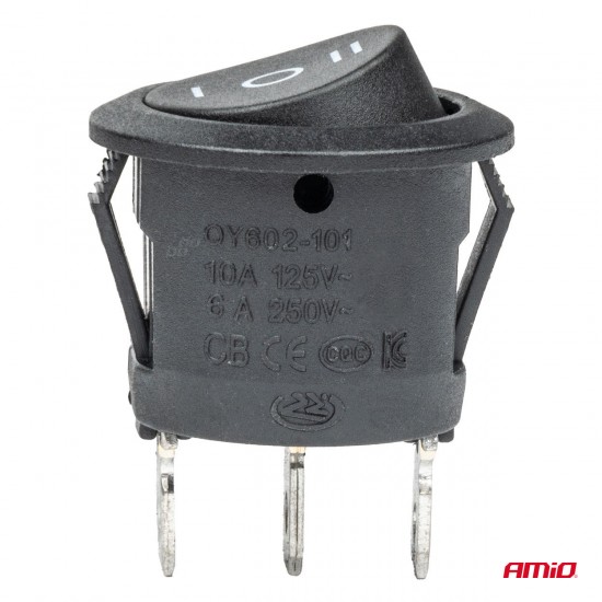 AMC-03614/AM - ΔΙΑΚΟΠΤΗΣ 230V 6A ON-OFF-ON 3 ΕΠΑΦΩΝ ΣΤΡΟΓΓΥΛΟΣ BU03 ΑΜΙΟ - 1 ΤΕΜ. ΔΙΑΚΟΠΤΗΣ 230V 6A ON-OFF-ON 3 ΕΠΑΦΩΝ ΣΤΡΟΓΓΥΛΟΣ BU03 ΑΜΙΟ - 1 ΤΕΜ.