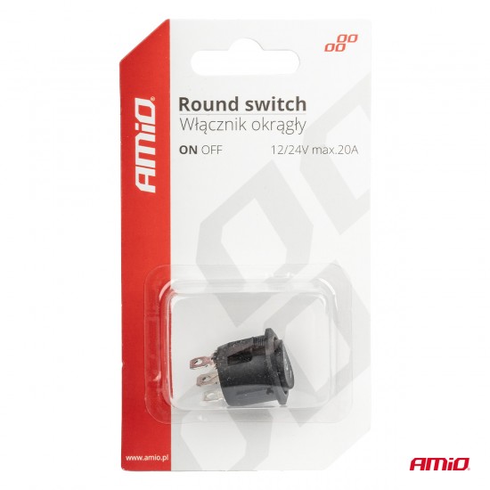AMC-03614/AM - ΔΙΑΚΟΠΤΗΣ 230V 6A ON-OFF-ON 3 ΕΠΑΦΩΝ ΣΤΡΟΓΓΥΛΟΣ BU03 ΑΜΙΟ - 1 ΤΕΜ. ΔΙΑΚΟΠΤΗΣ 230V 6A ON-OFF-ON 3 ΕΠΑΦΩΝ ΣΤΡΟΓΓΥΛΟΣ BU03 ΑΜΙΟ - 1 ΤΕΜ.