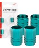 ΚΑΠΑΚΙΑ ΒΑΛΒΙΔΩΝ ΑΛΟΥΜΙΝΙΟΥ ΠΡΑΣΙΝΑ  AMIO - 4 Τεμ.