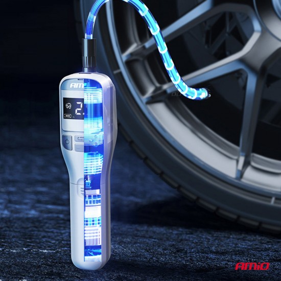 AMC-03689/AM - ΚΟΜΠΡΕΣΕΡ ΑΕΡΑ 7,4V 10bar/150psi 40W ΦΟΡΤΙΣΗ ΜΕ USB ΚΑΙ ΨΗΦΙΑΚΗ ΕΝΔΕΙΞΗ AMIO - 1 Τεμ. ΚΟΜΠΡΕΣΕΡ ΑΕΡΑ 7,4V 10bar/150psi 40W ΦΟΡΤΙΣΗ ΜΕ USB ΚΑΙ ΨΗΦΙΑΚΗ ΕΝΔΕΙΞΗ AMIO - 1 Τεμ.