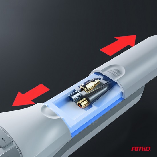 AMC-03689/AM - ΚΟΜΠΡΕΣΕΡ ΑΕΡΑ 7,4V 10bar/150psi 40W ΦΟΡΤΙΣΗ ΜΕ USB ΚΑΙ ΨΗΦΙΑΚΗ ΕΝΔΕΙΞΗ AMIO - 1 Τεμ. ΚΟΜΠΡΕΣΕΡ ΑΕΡΑ 7,4V 10bar/150psi 40W ΦΟΡΤΙΣΗ ΜΕ USB ΚΑΙ ΨΗΦΙΑΚΗ ΕΝΔΕΙΞΗ AMIO - 1 Τεμ.