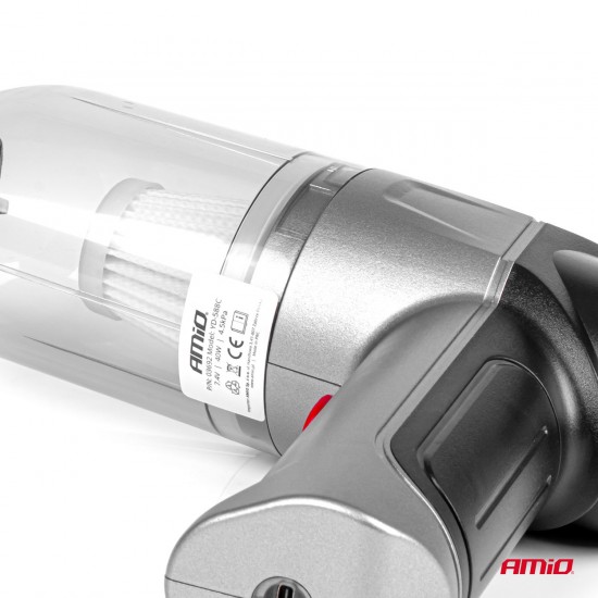 AMC-03692/AM - ΗΛΕΚΤΡΙΚΟ ΣΚΟΥΠΑΚΙ ΧΕΙΡΟΣ ΑΣΥΡΜΑΤΟ 40W ΜΕ 6 ΕΞΑΡΤΗΜΑΤΑ ΚΑΘΑΡΙΣΜΟΥ ΚΑΙ ΚΑΛΩΔΙΟ USB-C 7.4V 20min AMIO - 1 Τεμ. ΗΛΕΚΤΡΙΚΟ ΣΚΟΥΠΑΚΙ ΧΕΙΡΟΣ ΑΣΥΡΜΑΤΟ 40W ΜΕ 6 ΕΞΑΡΤΗΜΑΤΑ ΚΑΘΑΡΙΣΜΟΥ ΚΑΙ ΚΑΛΩΔΙΟ USB-C 7.4V 20min AMIO - 1 Τεμ.