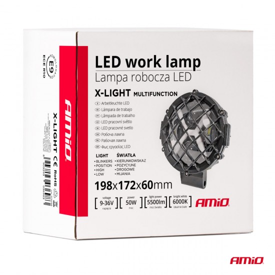 AMC-03698/AM - ΠΡΟΒΟΛΕΑΣ ΕΡΓΑΣΙΑΣ ΣΤΡΟΓΓΥΛΟΣ X-LIGHT 5.500lm 9>36V 60W 6.000K 9 led Φ170x170x65mm 4 ΧΡΗΣΕΩΝ ΑΜΙΟ - 1 ΤΕΜ. ΠΡΟΒΟΛΕΑΣ ΕΡΓΑΣΙΑΣ ΣΤΡΟΓΓΥΛΟΣ X-LIGHT 5.500lm 9>36V 60W 6.000K 9 led Φ170x170x65mm 4 ΧΡΗΣΕΩΝ ΑΜΙΟ - 1 ΤΕΜ.