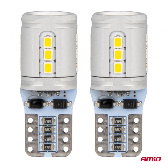 T10e W5W 12/24V 15x2016 SMD LED CAN-BUS ΛΕΥΚΟ 2ΤΕΜ. AMIO