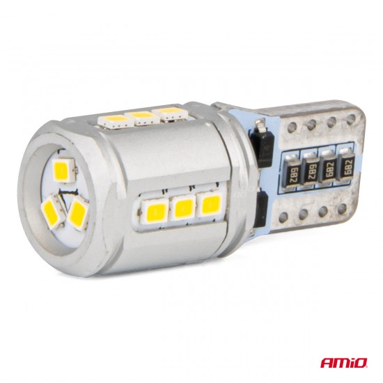 T10e W5W 12/24V 15x2016 SMD LED CAN-BUS ΛΕΥΚΟ 2ΤΕΜ. AMIO