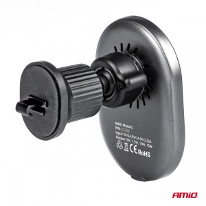 Amio - ΒΑΣΗ ΣΤΗΡΙΞΗΣ ΚΙΝΗΤΟΥ ΓΙΑ ΑΕΡΑΓΩΓΟ ΜΑΓΝΗΤΙΚΗ ΜΕ ΑΣΥΡΜΑΤΗ ΦΟΡΤΙΣΗ QUICK CHARGE 2A MAX15W MY MAG - 1 Τεμ. (03769/AM)