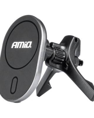 ΒΑΣΗ ΣΤΗΡΙΞΗΣ ΚΙΝΗΤΟΥ ΓΙΑ ΑΕΡΑΓΩΓΟ ΜΑΓΝΗΤΙΚΗ ΜΕ ΑΣΥΡΜΑΤΗ ΦΟΡΤΙΣΗ QUICK CHARGE 2A MAX15W MY MAG AMIO - 1 Τεμ.