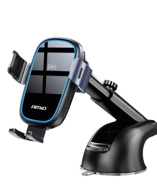 ΒΑΣΗ ΣΤΗΡΙΞΗΣ ΚΙΝΗΤΟΥ ΓΙΑ ΤΖΑΜΙ/ΤΑΜΠΛΟ ΜΕ ΑΣΥΡΜΑΤΗ ΦΟΡΤΙΣΗ QUICK CHARGE DC5V/2A MAX15W AMIO - 1 Τεμ.