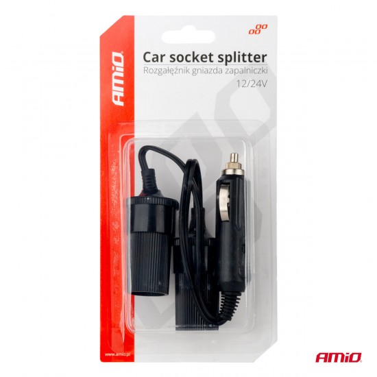 AMC-03801/AM - ΑΝΤΑΠΤΟΡΑΣ ΑΝΑΠΤΗΡΑ ΔΙΠΛΟΣ ΜΕ ΚΑΛΩΔΙΟ 12/24V AMIO - 1 τεμ. ΑΝΤΑΠΤΟΡΑΣ ΑΝΑΠΤΗΡΑ ΔΙΠΛΟΣ ΜΕ ΚΑΛΩΔΙΟ 12/24V AMIO - 1 τεμ.