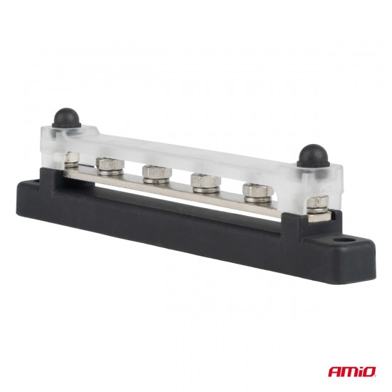 AMC-03808/AM - ΜΠΑΡΑ ΚΑΛΩΔΙΩΝ / ΤΕΡΜΑΤΙΚΟ 4 ΘΕΣΕΩΝ M6 max 48V AMIO - 1 Τεμ. ΜΠΑΡΑ ΚΑΛΩΔΙΩΝ / ΤΕΡΜΑΤΙΚΟ 4 ΘΕΣΕΩΝ M6 max 48V AMIO - 1 Τεμ.