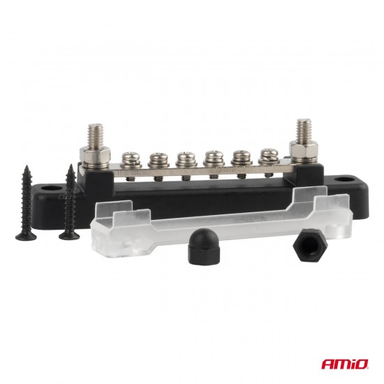 AMC-03809/AM - ΜΠΑΡΑ ΚΑΛΩΔΙΩΝ / ΤΕΡΜΑΤΙΚΟ 6 ΘΕΣΕΩΝ M6 max 48V AMIO - 1 Τεμ. ΜΠΑΡΑ ΚΑΛΩΔΙΩΝ / ΤΕΡΜΑΤΙΚΟ 6 ΘΕΣΕΩΝ M6 max 48V AMIO - 1 Τεμ.