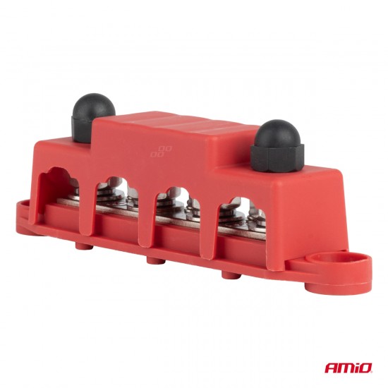 AMC-03812/AM - ΜΠΑΡΑ ΚΑΛΩΔΙΩΝ / ΤΕΡΜΑΤΙΚΟ 4 ΘΕΣΕΩΝ max 48V AMIO - 1 Τεμ. ΜΠΑΡΑ ΚΑΛΩΔΙΩΝ / ΤΕΡΜΑΤΙΚΟ 4 ΘΕΣΕΩΝ max 48V AMIO - 1 Τεμ.
