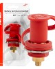 ΠΟΛΟΣ ΜΠΑΤΑΡΙΑΣ ΘΕΤΙΚΟΣ 3/8'' M10 max.48V 250A ΣΕ ΚΟΚΚΙΝΟ ΧΡΩΜΑ ΜΕ ΚΑΠΑΚΙ AMIO - 1 Τεμ.