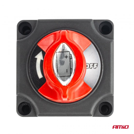 AMC-03838/AM - ΔΙΑΚΟΠΤΗΣ POWER-OFF ΜΠΑΤΑΡΙΑΣ ΣΕ ΒΑΣΗ 12-48V 300A ΜΑΥΡΟ/ΚΟΚΚΙΝΟ AMIO - 1 Τεμ. ΔΙΑΚΟΠΤΗΣ POWER-OFF ΜΠΑΤΑΡΙΑΣ ΣΕ ΒΑΣΗ 12-48V 300A ΜΑΥΡΟ/ΚΟΚΚΙΝΟ AMIO - 1 Τεμ.
