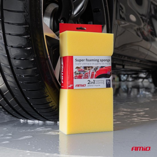 AMC-03842/AM - ΣΦΟΥΓΓΑΡΙ ΠΛΥΣΙΜΑΤΟΣ 2in1 SUPER FOAMING 28x14x7cm ΑΜΙΟ - 1 ΤΕΜ. ΣΦΟΥΓΓΑΡΙ ΠΛΥΣΙΜΑΤΟΣ 2in1 SUPER FOAMING 28x14x7cm ΑΜΙΟ - 1 ΤΕΜ.