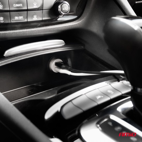 AMC-03872/AM - ΦΟΡΤΙΣΤΗΣ ΑΝΑΠΤΗΡΑ 12/24V ΜΕ 2 ΘΥΡΕΣ 2xUSB 10.5W 5V/2.1A ΛΕΥΚΟΣ AMIO - 1 Τεμ. ΦΟΡΤΙΣΤΗΣ ΑΝΑΠΤΗΡΑ 12/24V ΜΕ 2 ΘΥΡΕΣ 2xUSB 10.5W 5V/2.1A ΛΕΥΚΟΣ AMIO - 1 Τεμ.