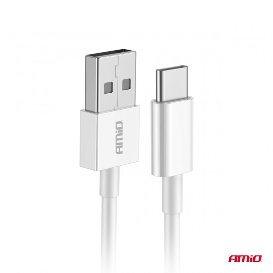 AMC-03894/AM - ΚΑΛΩΔΙΑ ΦΟΡΤΙΣΗΣ ΚΑΙ ΜΕΤΑΦΟΡΑΣ ΔΕΔΟΜΕΝΩΝ USB ΣΕ USB-C 200cm 2A ΛΕΥΚΟ ΑΜΙΟ - 1 ΤΕΜ. ΚΑΛΩΔΙΑ ΦΟΡΤΙΣΗΣ ΚΑΙ ΜΕΤΑΦΟΡΑΣ ΔΕΔΟΜΕΝΩΝ USB ΣΕ USB-C 200cm 2A ΛΕΥΚΟ ΑΜΙΟ - 1 ΤΕΜ.