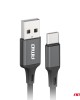 AMC-03899/AM - ΚΑΛΩΔΙΟ ΦΟΡΤΙΣΗΣ ΚΑΙ ΜΕΤΑΦΟΡΑΣ ΔΕΔΟΜΕΝΩΝ ΑΠΟ USB TYPE A ΣΕ USB TYPE-C 100cm 2A ΜΑΥΡΟ ΑΜΙΟ - 1 ΤΕΜ. ΚΑΛΩΔΙΟ ΦΟΡΤΙΣΗΣ ΚΑΙ ΜΕΤΑΦΟΡΑΣ ΔΕΔΟΜΕΝΩΝ ΑΠΟ USB TYPE A ΣΕ USB TYPE-C 100cm 2A ΜΑΥΡΟ ΑΜΙΟ - 1 ΤΕΜ.