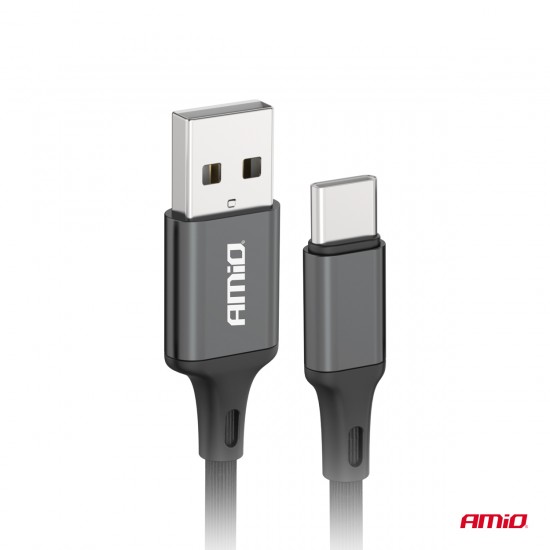 AMC-03900/AM - ΚΑΛΩΔΙΟ ΦΟΡΤΙΣΗΣ ΚΑΙ ΜΕΤΑΦΟΡΑΣ ΔΕΔΟΜΕΝΩΝ ΑΠΟ USB TYPE A ΣΕ USB TYPE C 200CM 2A ΜΑΥΡΟ ΑΜΙΟ - 1 ΤΕΜ. ΚΑΛΩΔΙΟ ΦΟΡΤΙΣΗΣ ΚΑΙ ΜΕΤΑΦΟΡΑΣ ΔΕΔΟΜΕΝΩΝ ΑΠΟ USB TYPE A ΣΕ USB TYPE C 200CM 2A ΜΑΥΡΟ ΑΜΙΟ - 1 ΤΕΜ.