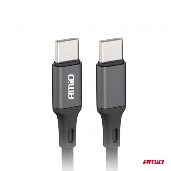 AMC-03903/AM - ΚΑΛΩΔΙΟ ΦΟΡΤΙΣΗΣ ΚΑΙ ΜΕΤΑΦΟΡΑΣ ΔΕΔΟΜΕΝΩΝ ΑΠΟ USB TYPE C ΣΕ USB TYPE C 200CM 60W ΜΑΥΡΟ ΑΜΙΟ - 1 ΤΕΜ. ΚΑΛΩΔΙΟ ΦΟΡΤΙΣΗΣ ΚΑΙ ΜΕΤΑΦΟΡΑΣ ΔΕΔΟΜΕΝΩΝ ΑΠΟ USB TYPE C ΣΕ USB TYPE C 200CM 60W ΜΑΥΡΟ ΑΜΙΟ - 1 ΤΕΜ.