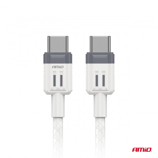 AMC-03908/AM - ΚΑΛΩΔΙΟ ΦΟΡΤΙΣΗΣ ΚΑΙ ΜΕΤΑΦΟΡΑΣ ΔΕΔΟΜΕΝΩΝ ΑΠΟ USB TYPE C ΣΕ USB TYPE C 100CM 60W ΑΜΙΟ - 1 ΤΕΜ. ΚΑΛΩΔΙΟ ΦΟΡΤΙΣΗΣ ΚΑΙ ΜΕΤΑΦΟΡΑΣ ΔΕΔΟΜΕΝΩΝ ΑΠΟ USB TYPE C ΣΕ USB TYPE C 100CM 60W ΑΜΙΟ - 1 ΤΕΜ.
