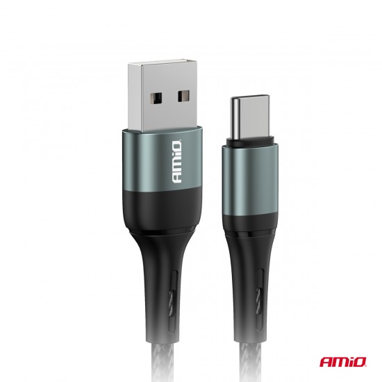 AMC-03913/AM - ΚΑΛΩΔΙΟ ΦΟΡΤΙΣΗΣ ΚΑΙ ΜΕΤΑΦΟΡΑΣ ΔΕΔΟΜΕΝΩΝ ΑΠΟ USB TYPE A ΣΕ APPLE LIGHTING 100CM 3A ΜΑΥΡΟ ΑΜΙΟ - 1 ΤΕΜ. ΚΑΛΩΔΙΟ ΦΟΡΤΙΣΗΣ ΚΑΙ ΜΕΤΑΦΟΡΑΣ ΔΕΔΟΜΕΝΩΝ ΑΠΟ USB TYPE A ΣΕ APPLE LIGHTING 100CM 3A ΜΑΥΡΟ ΑΜΙΟ - 1 ΤΕΜ.