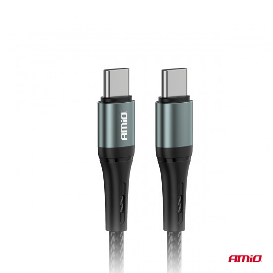 AMC-03914/AM - ΚΑΛΩΔΙΟ ΦΟΡΤΙΣΗΣ ΚΑΙ ΜΕΤΑΦΟΡΑΣ ΔΕΔΟΜΕΝΩΝ ΑΠΟ USB TYPE C ΣΕ USB TYPE C 100CM 60W ΜΑΥΡΟ ΑΜΙΟ - 1 ΤΕΜ. ΚΑΛΩΔΙΟ ΦΟΡΤΙΣΗΣ ΚΑΙ ΜΕΤΑΦΟΡΑΣ ΔΕΔΟΜΕΝΩΝ ΑΠΟ USB TYPE C ΣΕ USB TYPE C 100CM 60W ΜΑΥΡΟ ΑΜΙΟ - 1 ΤΕΜ.