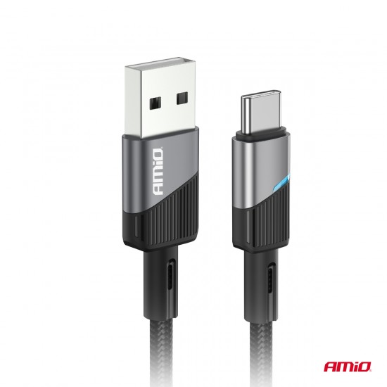AMC-03924/AM - ΚΑΛΩΔΙΟ ΦΟΡΤΙΣΗΣ ΚΑΙ ΜΕΤΑΦΟΡΑΣ ΔΕΔΟΜΕΝΩΝ ΑΠΟ USB TYPE A ΣΕ USB TYPE C ΜΕ LED 3A 200CM ΜΑΥΡΟ ΑΜΙΟ - 1 ΤΕΜ. ΚΑΛΩΔΙΟ ΦΟΡΤΙΣΗΣ ΚΑΙ ΜΕΤΑΦΟΡΑΣ ΔΕΔΟΜΕΝΩΝ ΑΠΟ USB TYPE A ΣΕ USB TYPE C ΜΕ LED 3A 200CM ΜΑΥΡΟ ΑΜΙΟ - 1 ΤΕΜ.