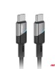 AMC-03927/AM - ΚΑΛΩΔΙΟ ΦΟΡΤΙΣΗΣ ΚΑΙ ΜΕΤΑΦΟΡΑΣ ΔΕΔΟΜΕΝΩΝ ΑΠΟ USB TYPE C ΣΕ USB TYPE C ΜΕ LED 60W 200CM ΜΑΥΡΟ ΑΜΙΟ - 1 ΤΕΜ. ΚΑΛΩΔΙΟ ΦΟΡΤΙΣΗΣ ΚΑΙ ΜΕΤΑΦΟΡΑΣ ΔΕΔΟΜΕΝΩΝ ΑΠΟ USB TYPE C ΣΕ USB TYPE C ΜΕ LED 60W 200CM ΜΑΥΡΟ ΑΜΙΟ - 1 ΤΕΜ.