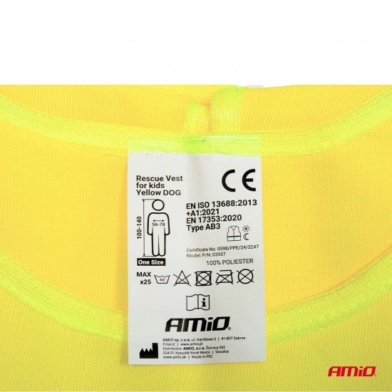 AMC-03937/AM - ΓΙΛΕΚΟ ΑΝΑΚΛΑΣΤΙΚΟ ΕΚΤΑΚΤΗΣ ΑΝΑΓΚΗΣ ΓΙΑ ΠΑΙΔΙΑ 5-14 ΧΡΟΝΩΝ ΣΚΥΛΟΣ ΚΙΤΡΙΝΟ ΑΜΙΟ - 1 ΤΕΜ. ΓΙΛΕΚΟ ΑΝΑΚΛΑΣΤΙΚΟ ΕΚΤΑΚΤΗΣ ΑΝΑΓΚΗΣ ΓΙΑ ΠΑΙΔΙΑ 5-14 ΧΡΟΝΩΝ ΣΚΥΛΟΣ ΚΙΤΡΙΝΟ ΑΜΙΟ - 1 ΤΕΜ.