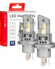 H4 12V 50W 6.000K 4200LM CSP LED CAN-BUS SERIES X5 WINGER 2ΤΕΜ. AMIO