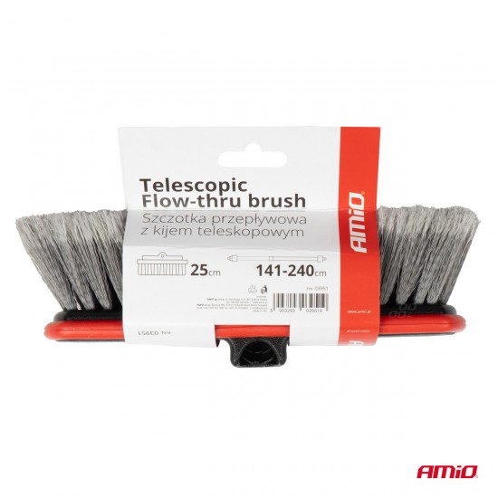 AMC-03951/AM - ΒΟΥΡΤΣΑ ΠΛΥΣΙΜΑΤΟΣ ΜΕ ΤΗΛΕΣΚΟΠΙΚΟ ΚΟΝΤΑΡΙ 141-240cm & ΑΝΤΑΠΤΟΡΑ ΓΙΑ ΠΑΡΟΧΗ ΝΕΡΟΥ ΑMiO - 1 TEM. ΒΟΥΡΤΣΑ ΠΛΥΣΙΜΑΤΟΣ ΜΕ ΤΗΛΕΣΚΟΠΙΚΟ ΚΟΝΤΑΡΙ 141-240cm & ΑΝΤΑΠΤΟΡΑ ΓΙΑ ΠΑΡΟΧΗ ΝΕΡΟΥ ΑMiO - 1 TEM.