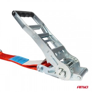 Amio - ΙΜΑΝΤΑΣ ΔΕΣΙΜΑΤΟΣ ΜΕ ΚΑΣΤΑΝΙΑ ΚΑΙ ΓΑΝΤΖΟΥΣ ΚΟΚΚΙΝΟΣ 500kg 50mm 5m - 1 τεμ. (03995/AM)