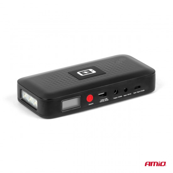 AMC-04055/AM - ΕΚΚΙΝΗΤΗΣ ΜΠΑΤΑΡΙΑΣ - STARTER POWERBANK 12V 4000mAh 800A ΜΕ ΟΘΟΝΗ LCD & ΑΣΥΡΜΑΤΗ ΦΟΡΤΙΣΗ ΑΜΙΟ - 1 τεμ. ΕΚΚΙΝΗΤΗΣ ΜΠΑΤΑΡΙΑΣ - STARTER POWERBANK 12V 4000mAh 800A ΜΕ ΟΘΟΝΗ LCD & ΑΣΥΡΜΑΤΗ ΦΟΡΤΙΣΗ ΑΜΙΟ - 1 τεμ.
